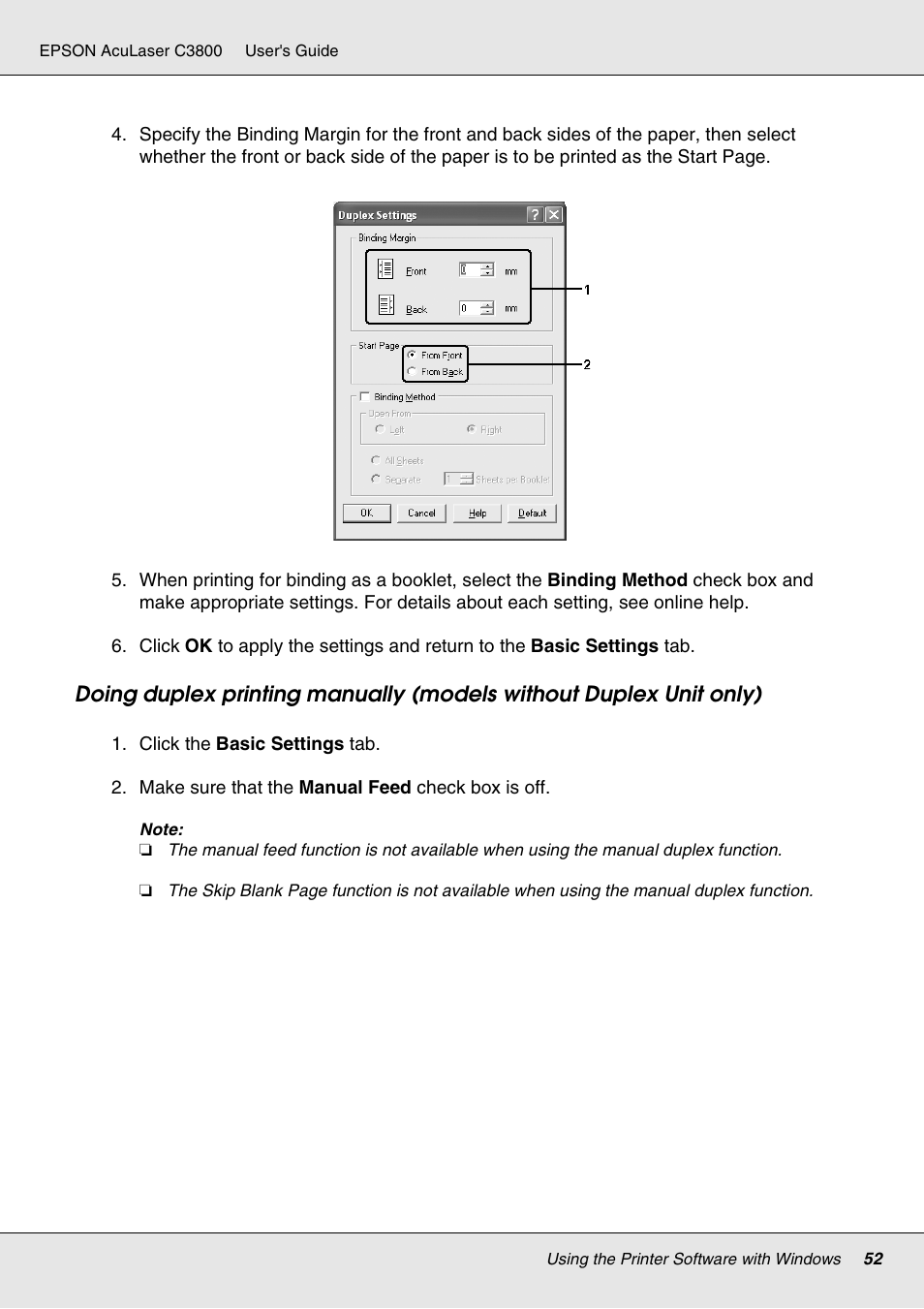 Epson ACULASER C3800 User Manual | Page 52 / 302