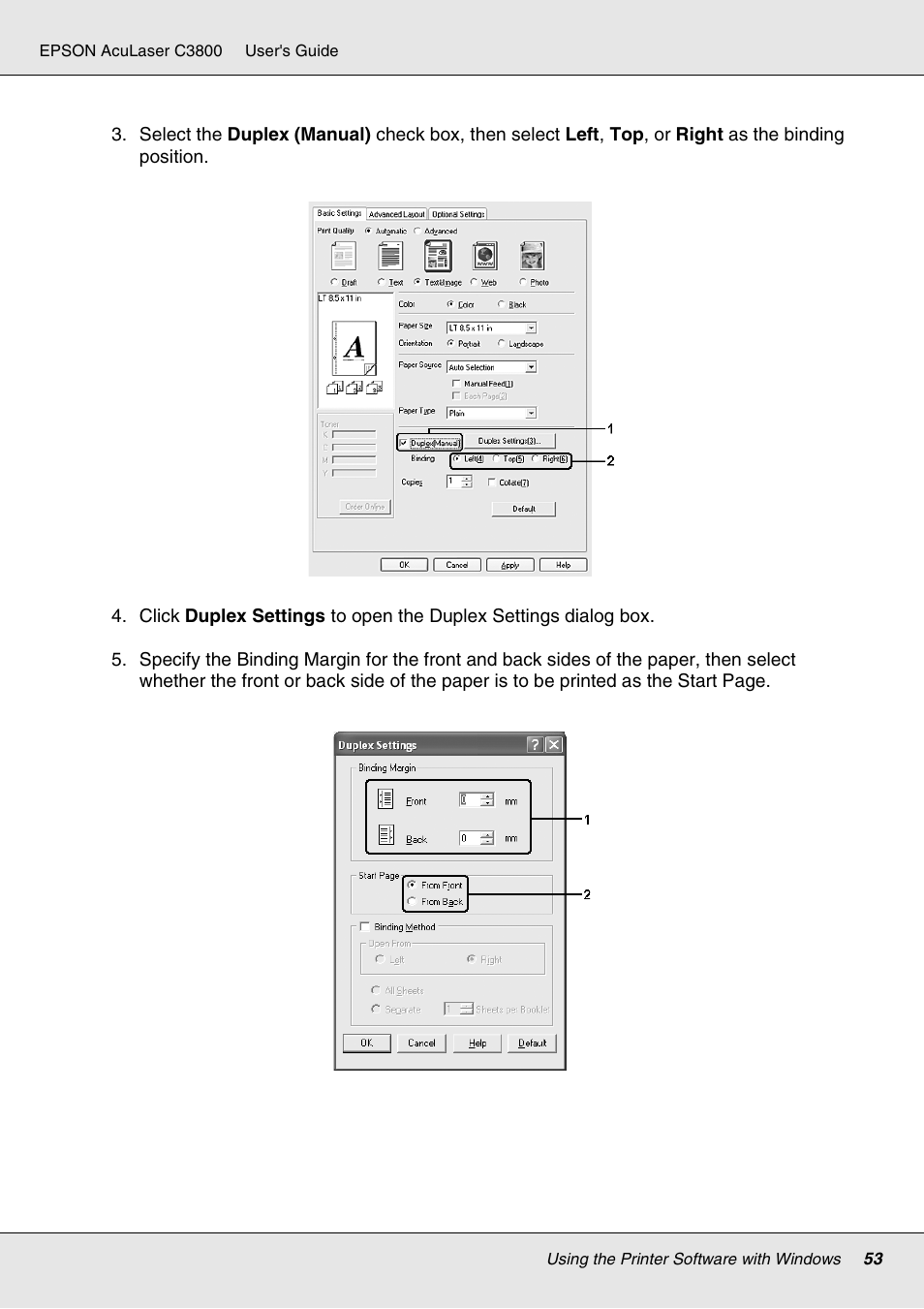 Epson ACULASER C3800 User Manual | Page 53 / 302