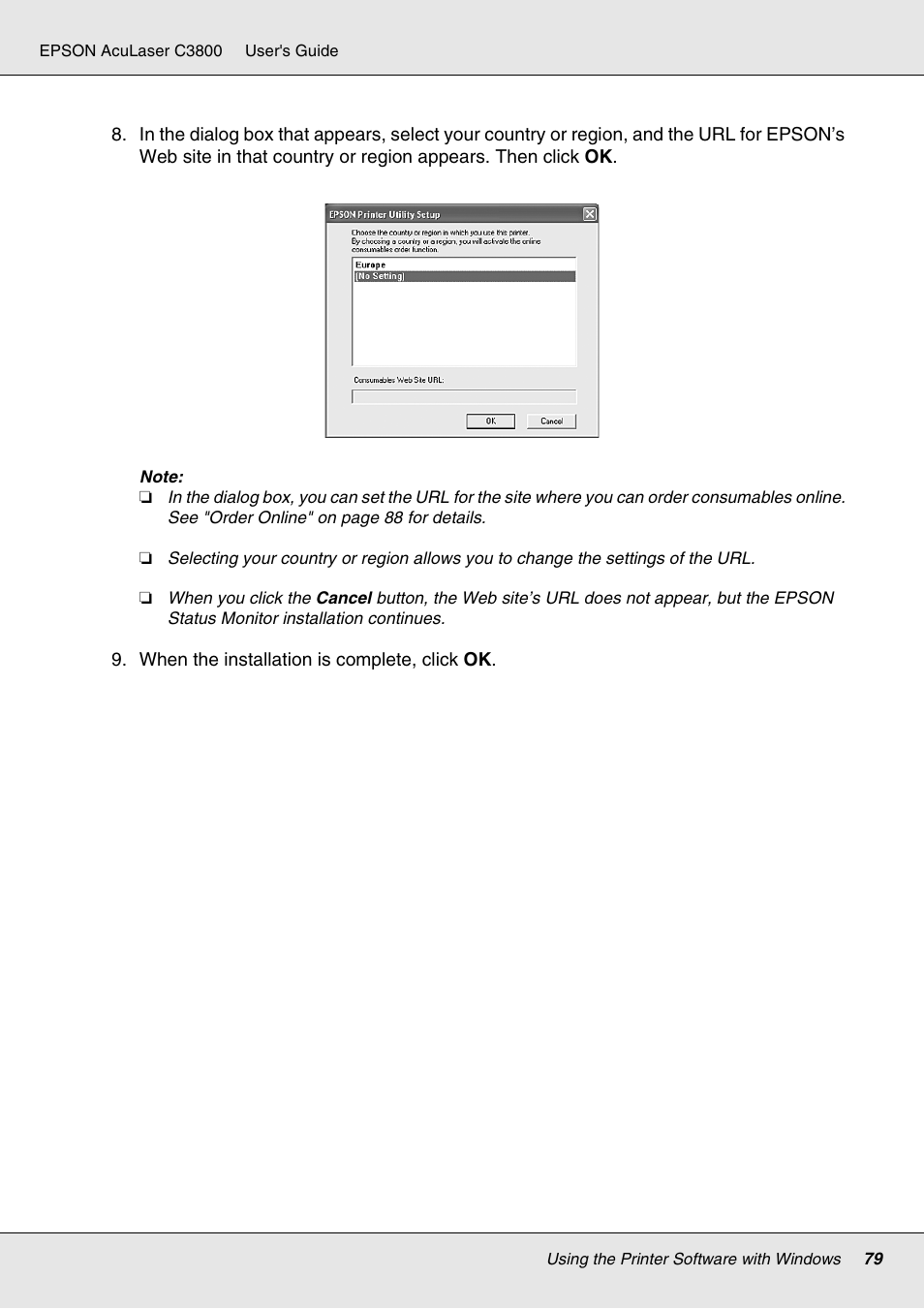 Epson ACULASER C3800 User Manual | Page 79 / 302