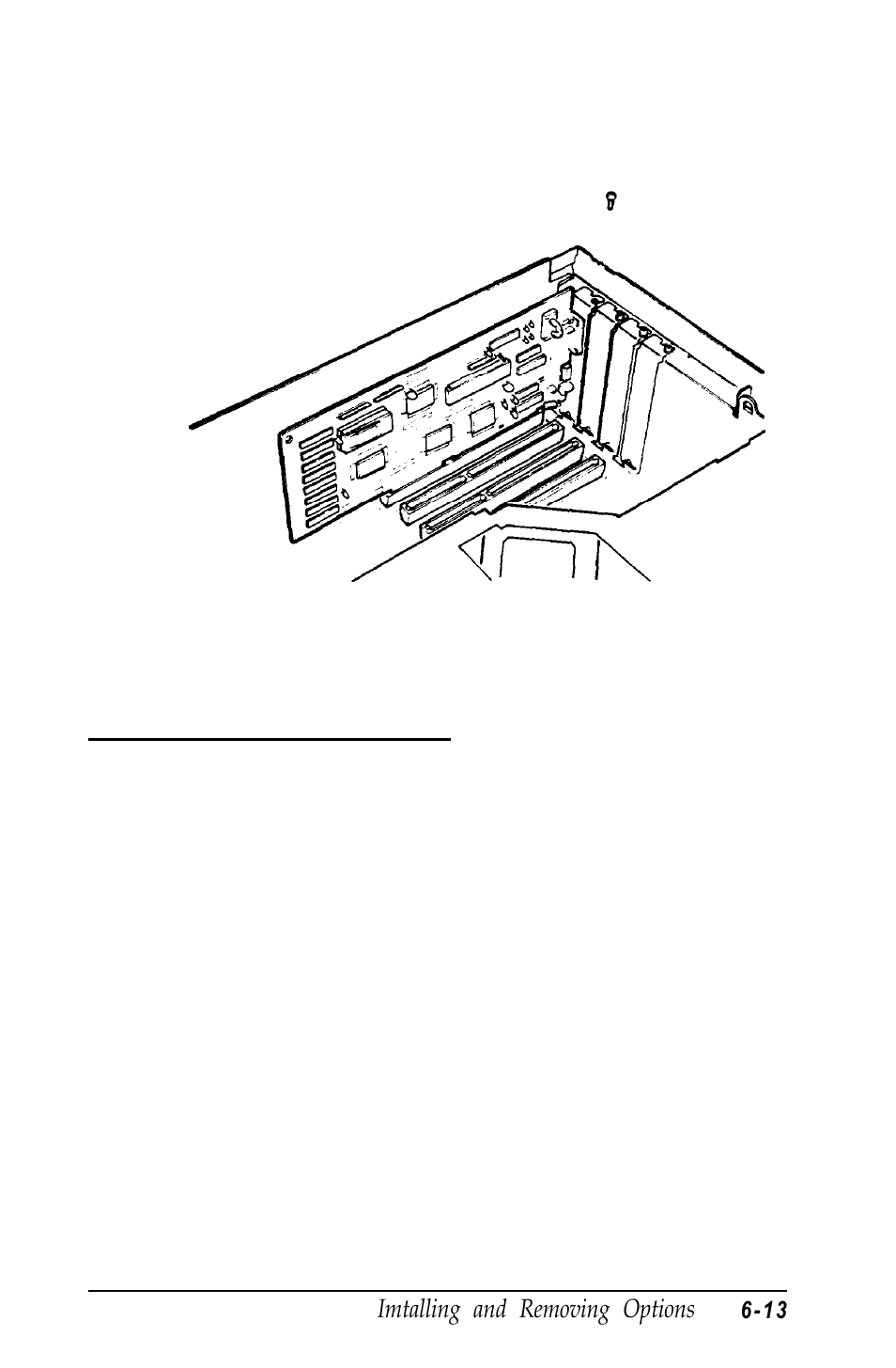 Removing an option card, Removing on option card | Epson Equity 320SX PLUS User Manual | Page 115 / 230