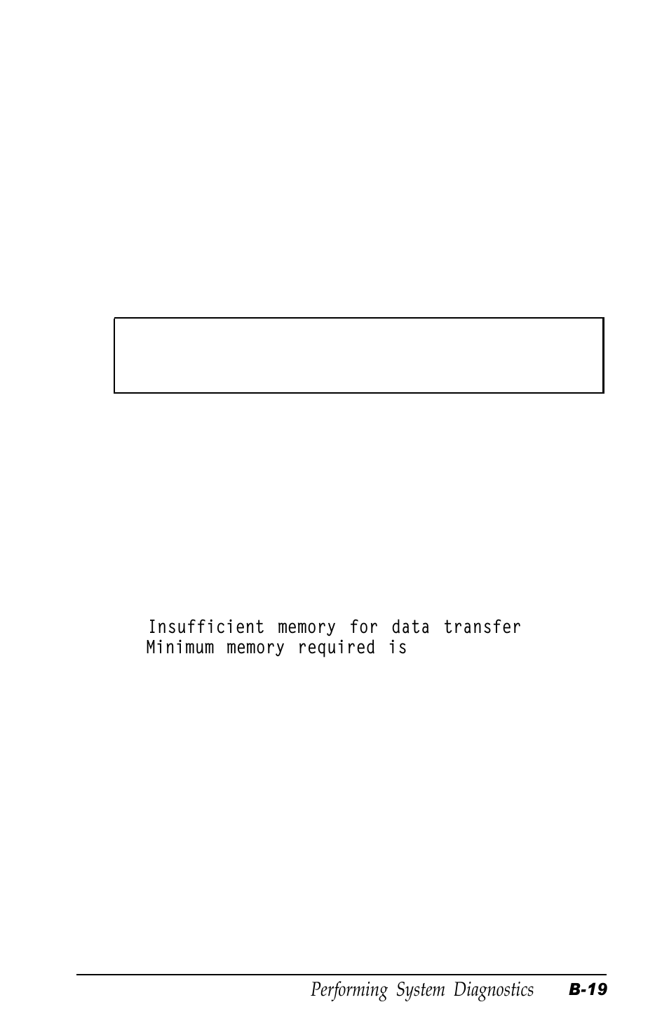 Check test cylinder, Force bad tracks, Hard disk error messages | B- 19, B-19 | Epson Equity 320SX PLUS User Manual | Page 179 / 230