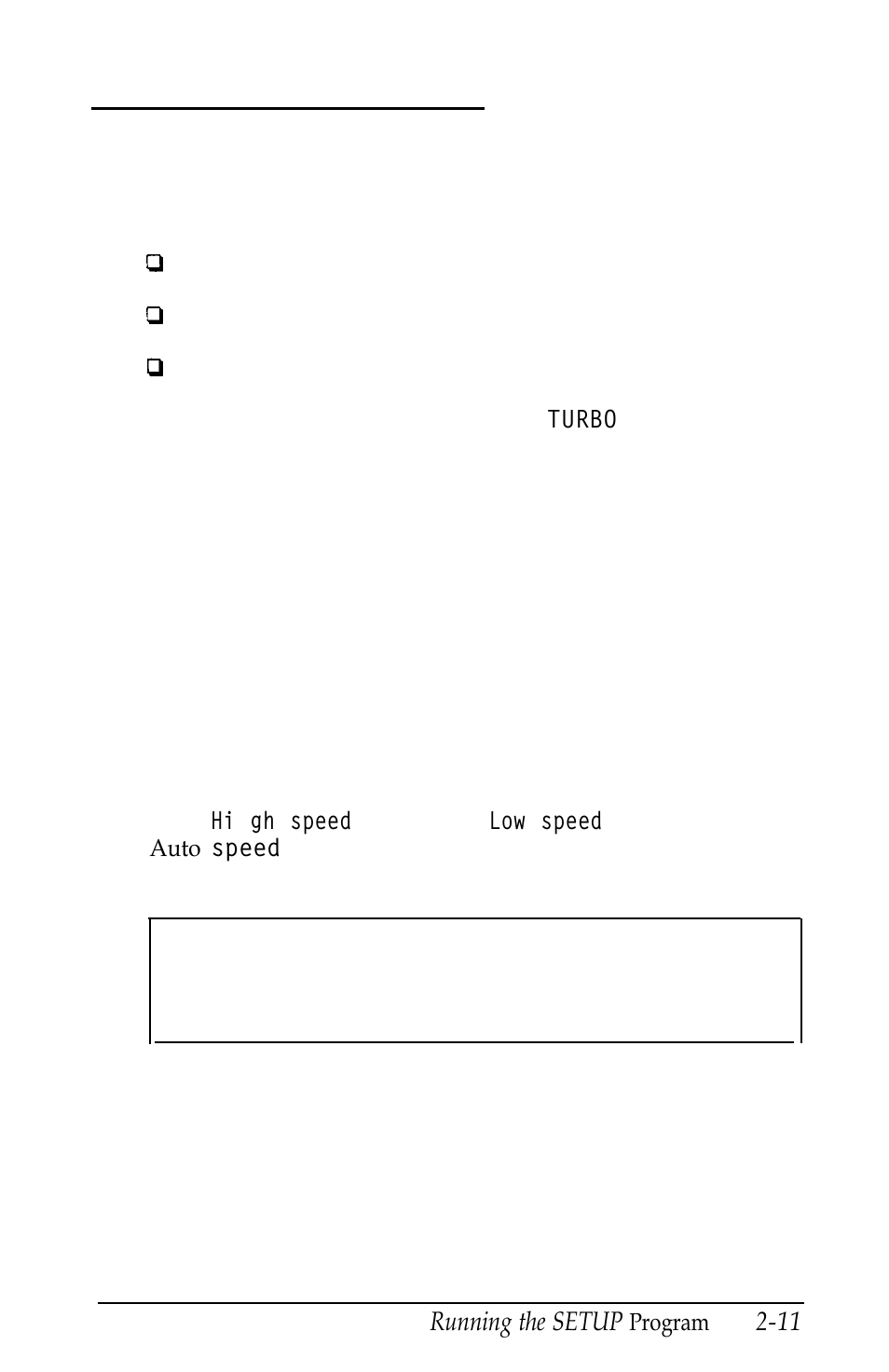 Setting the cpu clock speed | Epson Equity 320SX PLUS User Manual | Page 46 / 230