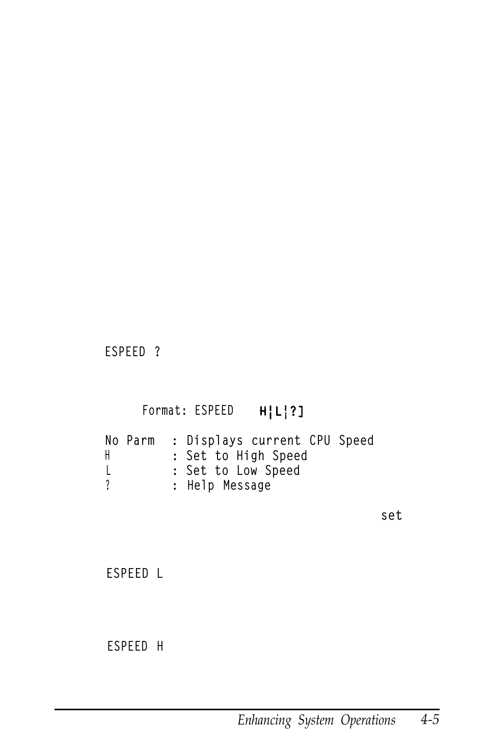 Using the espeed program | Epson Equity 320SX PLUS User Manual | Page 77 / 230