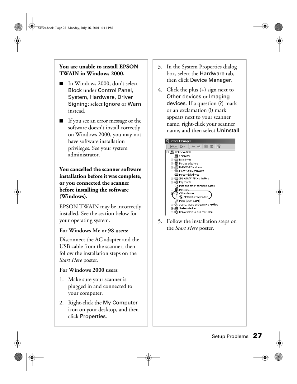 Epson 1250 User Manual | Page 31 / 48