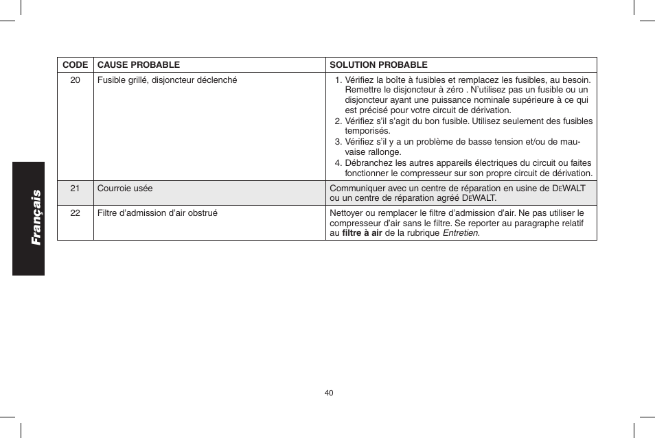 Français | Epson D55168 User Manual | Page 40 / 64