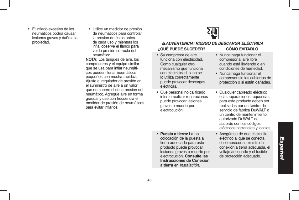 Español | Epson D55168 User Manual | Page 45 / 64