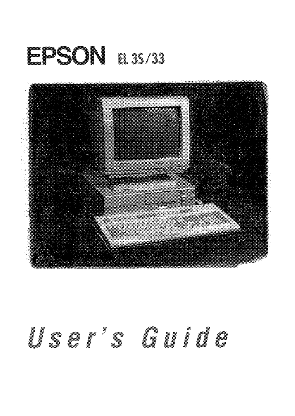 Epson EL 3S/33 User Manual | 117 pages