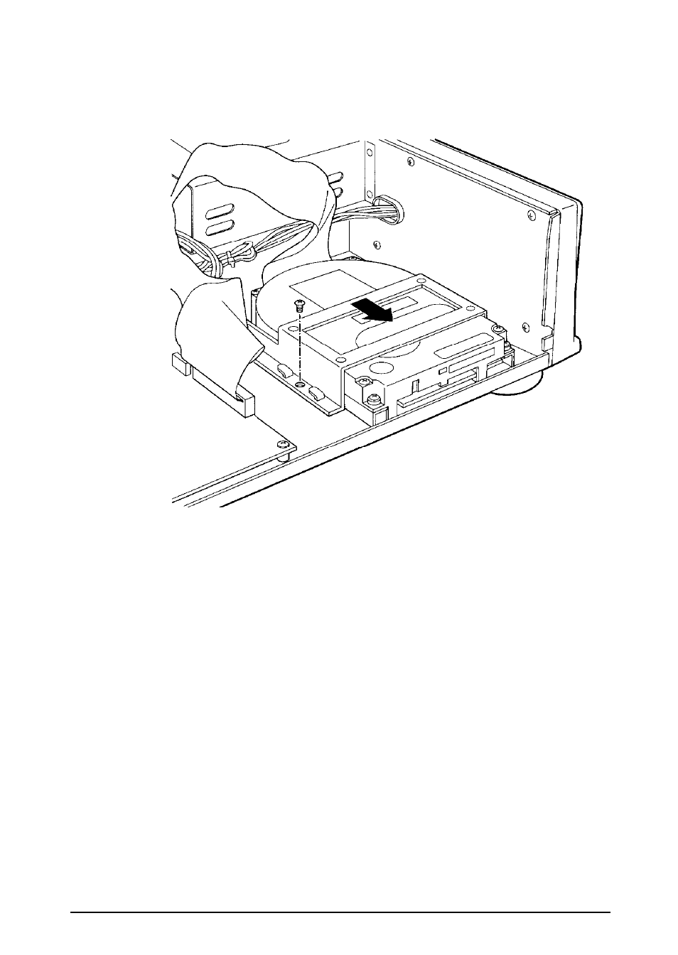 Installing the hard disk on the mounting bracket | Epson EL 3S/33 User Manual | Page 68 / 117