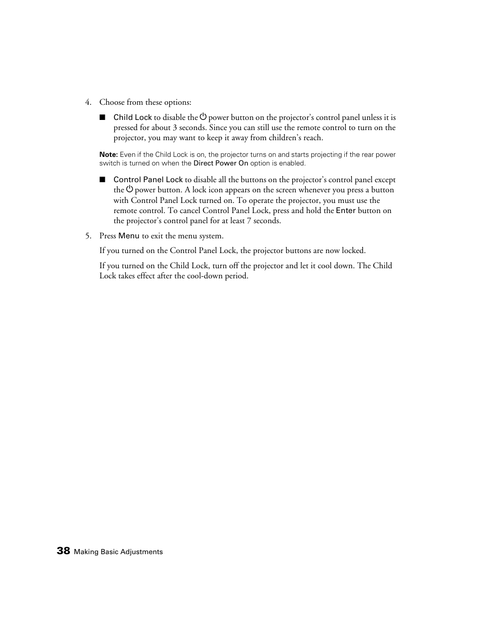 Epson 5020UB User Manual | Page 38 / 96