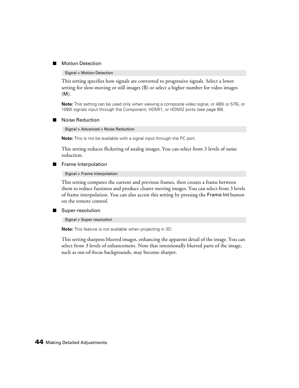 Epson 5020UB User Manual | Page 44 / 96