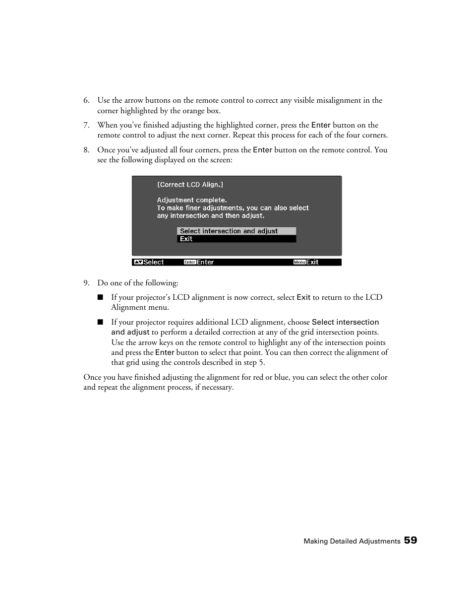 Epson 5020UB User Manual | Page 59 / 96