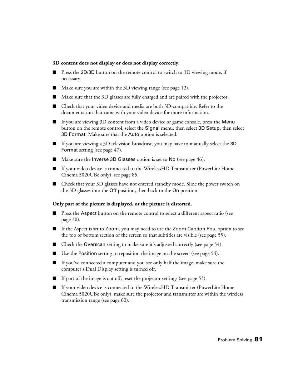 Epson 5020UB User Manual | Page 81 / 96