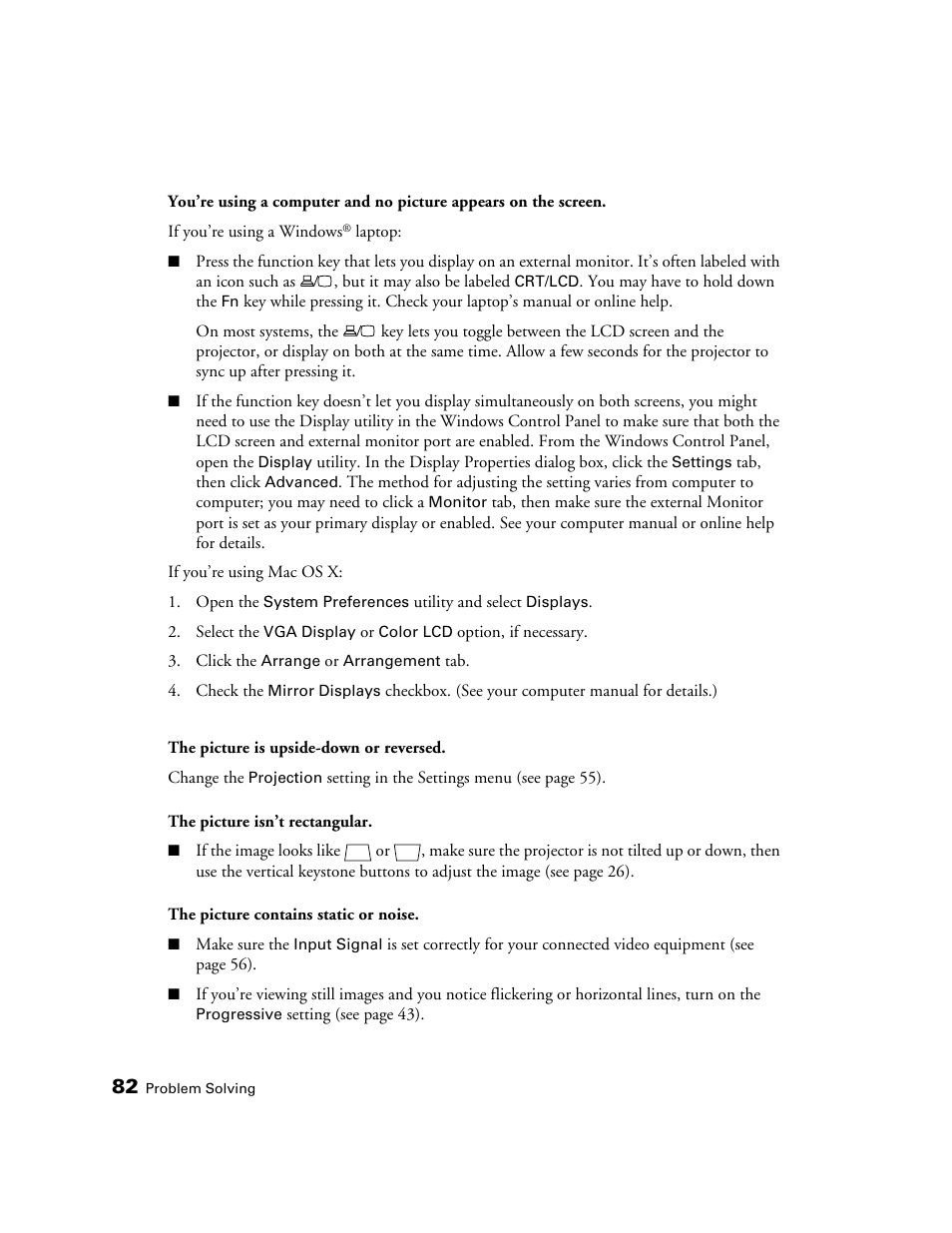 Epson 5020UB User Manual | Page 82 / 96