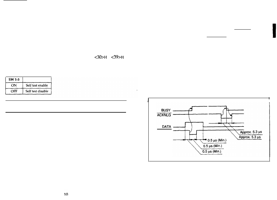 Self test | Epson Parallel Interface C82303* User Manual | Page 13 / 19