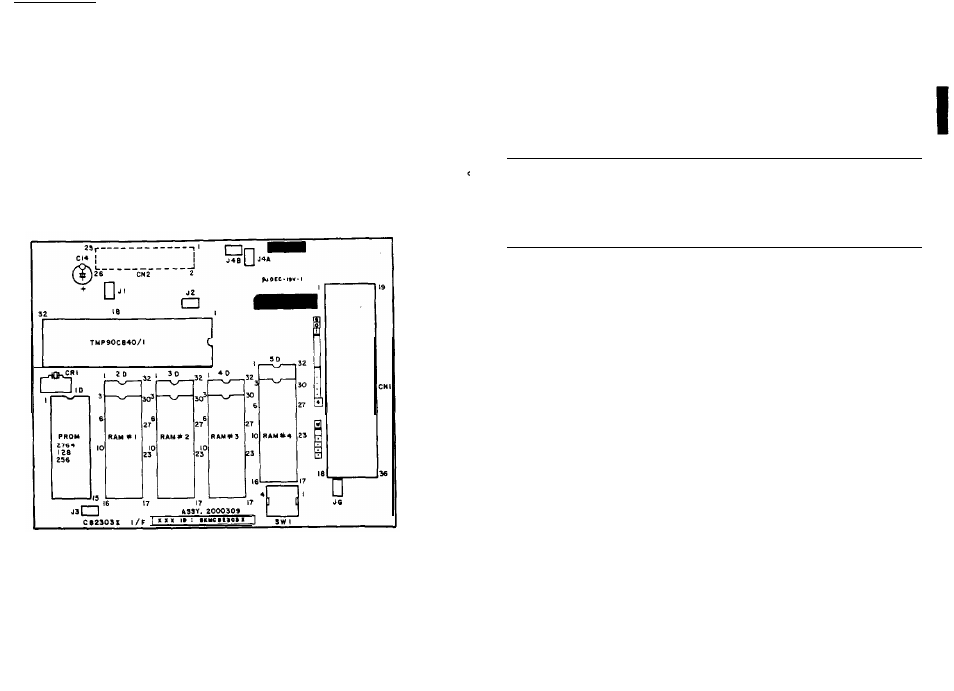 Setting the conditions, Board layout | Epson Parallel Interface C82303* User Manual | Page 7 / 19