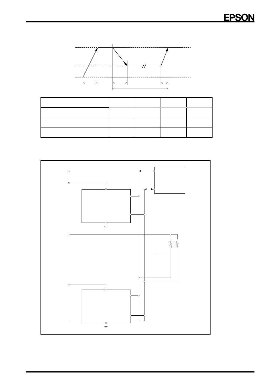 Rx - 8581 sa, Backup and recovery, Item symbol min. typ. max | Connection with typical microcontroller | Epson RX-8581JE User Manual | Page 28 / 32