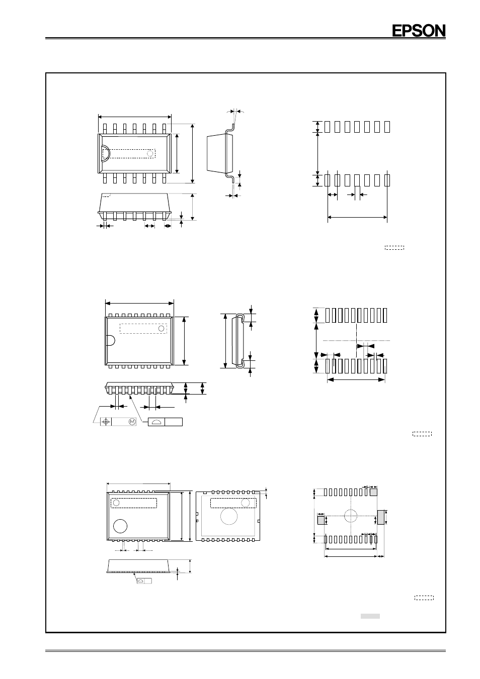 Rx - 8581 sa, External dimensions / marking layout, Rx-8581 sa | Rx-8581 je, Rx-8581 nb | Epson RX-8581JE User Manual | Page 29 / 32