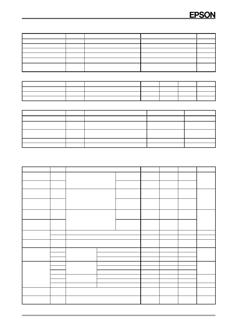 Rx - 8581 sa, Absolute maximum ratings, Recommended operating conditions | Frequency characteristics, Electrical characteristics | Epson RX-8581JE User Manual | Page 6 / 32