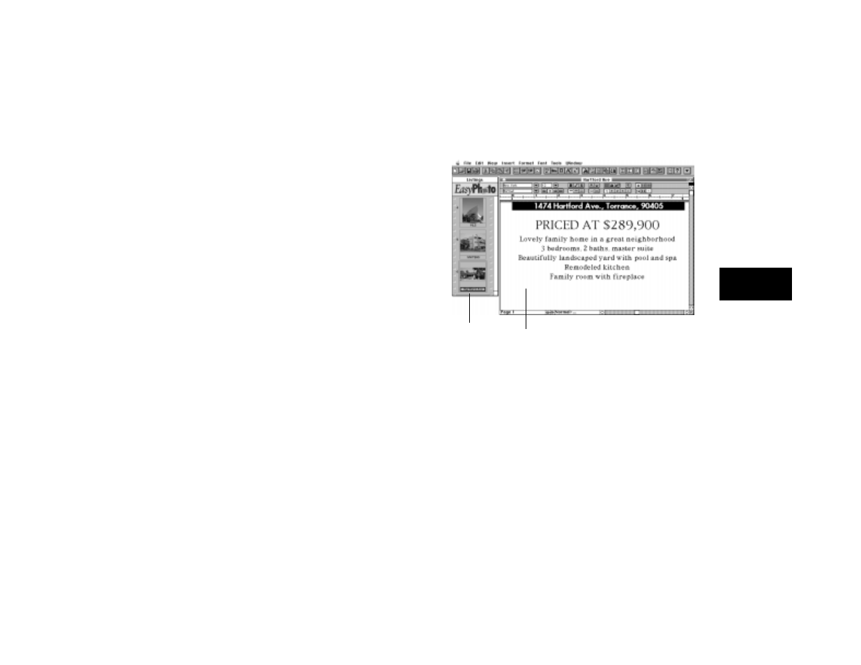 Inserting a picture with drag and drop | Epson Digitial Camera User Manual | Page 36 / 74