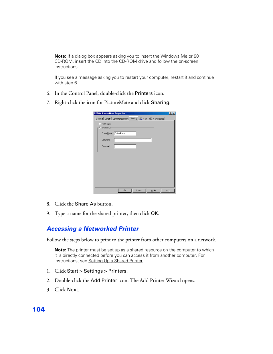 Epson PictureMate User Manual | Page 105 / 126