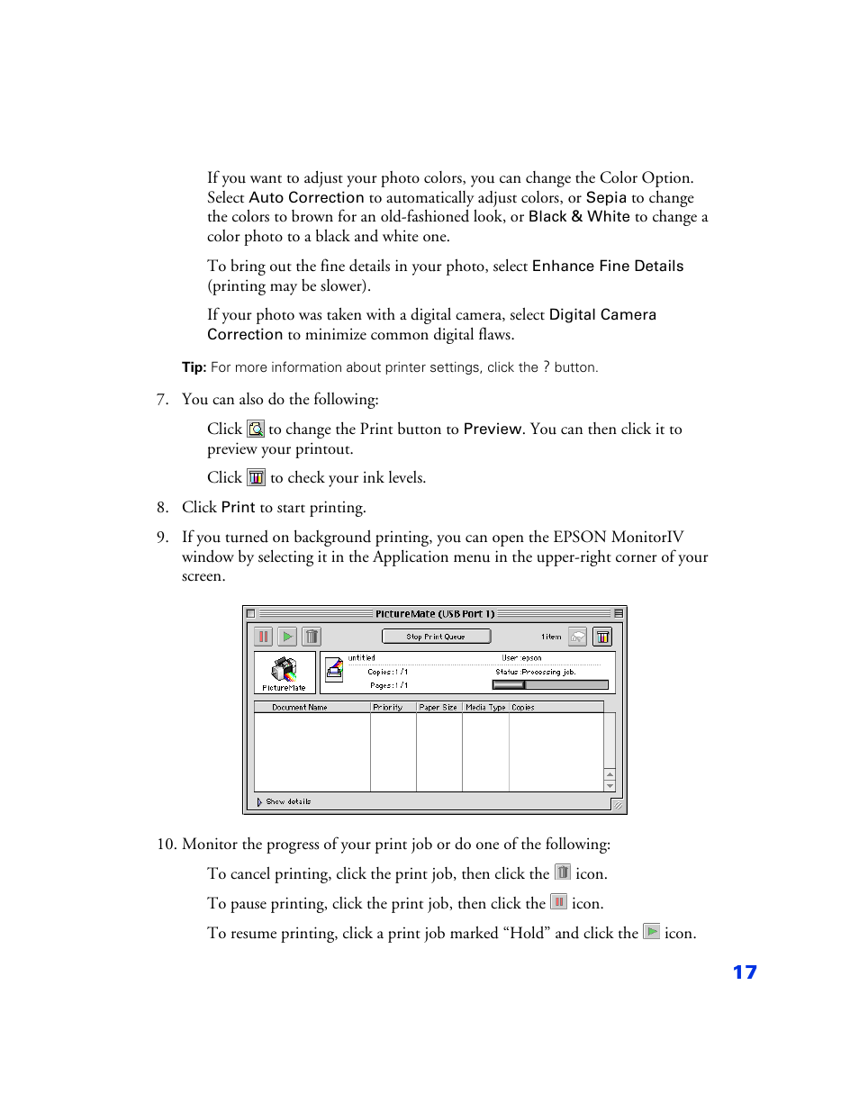 Epson PictureMate User Manual | Page 18 / 126