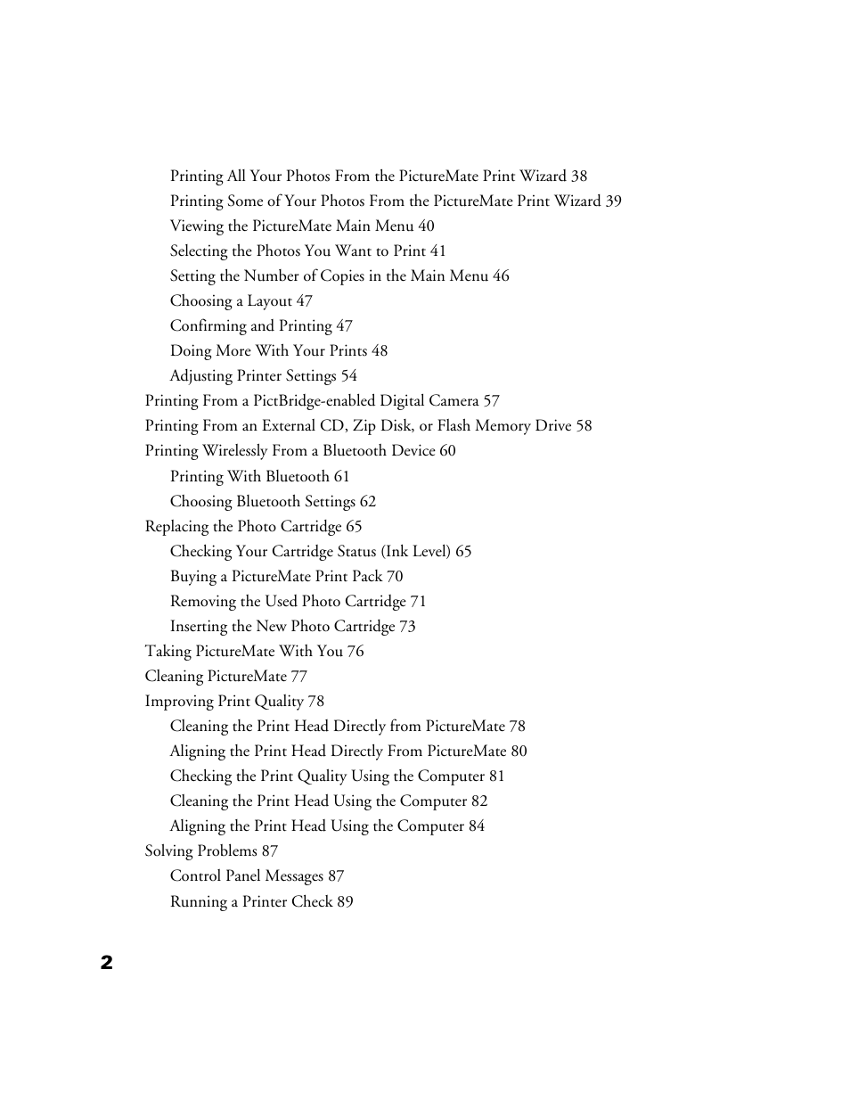 Epson PictureMate User Manual | Page 3 / 126