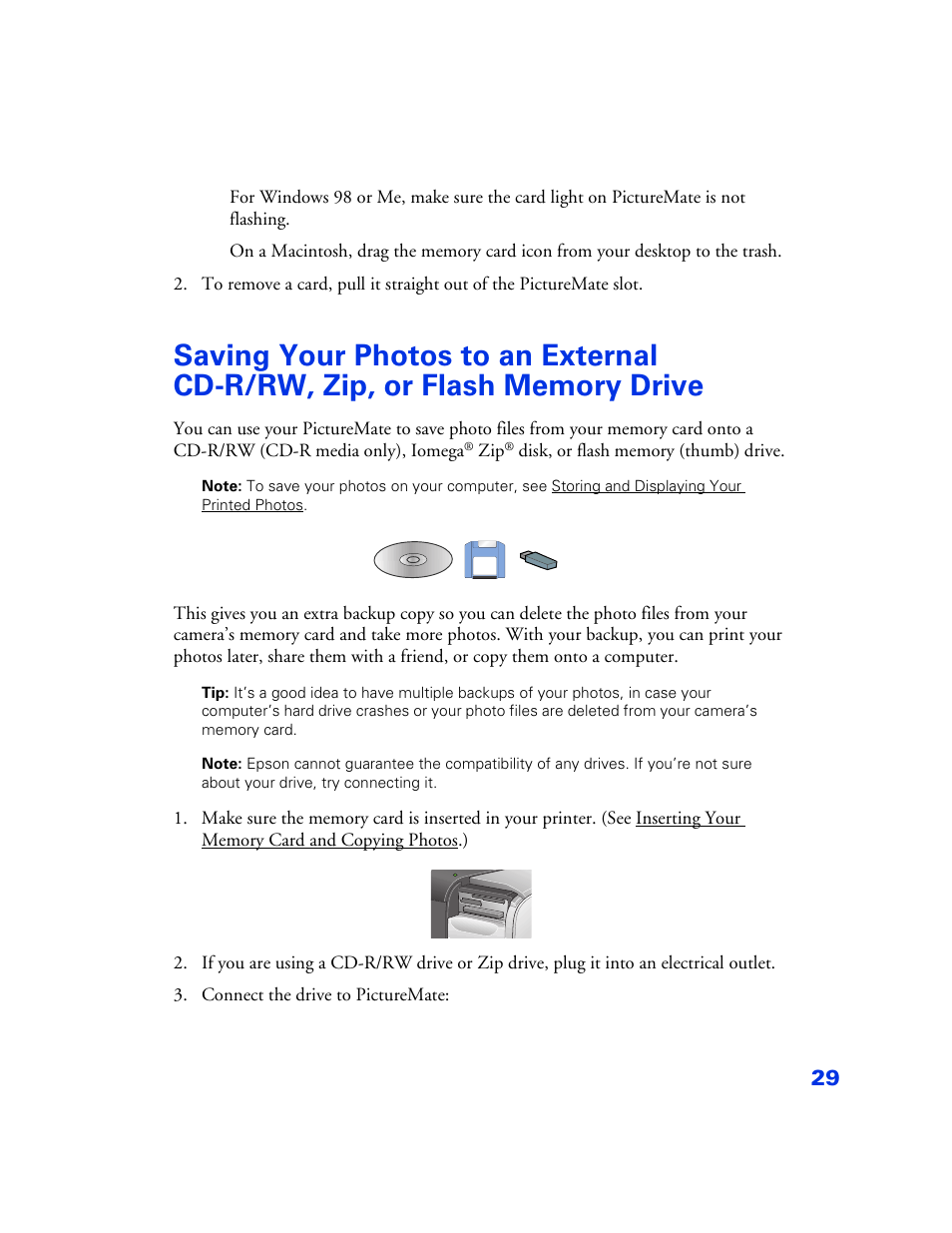 Epson PictureMate User Manual | Page 30 / 126