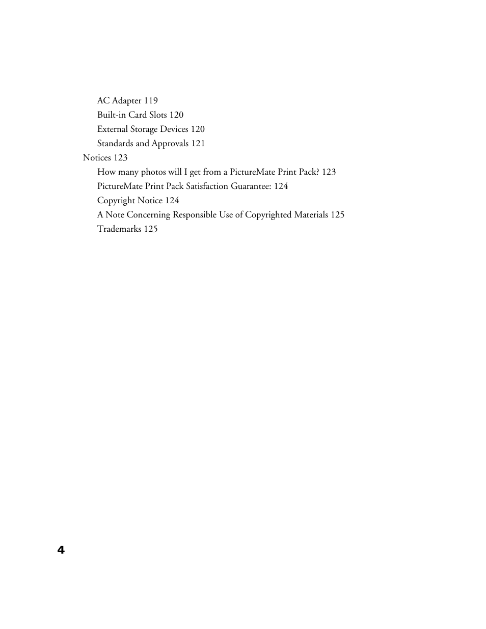 Epson PictureMate User Manual | Page 5 / 126