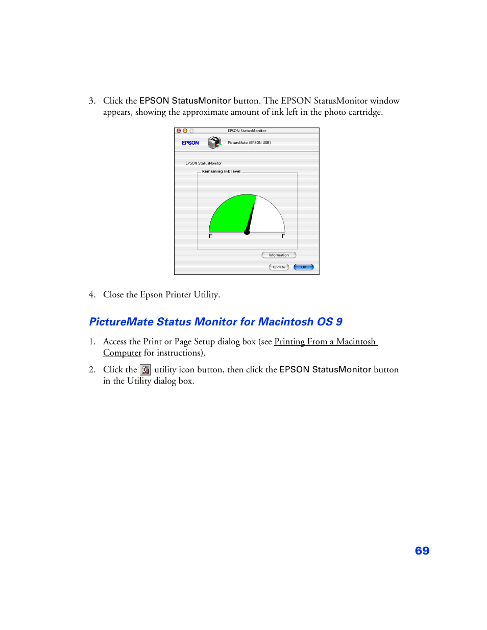 Epson PictureMate User Manual | Page 70 / 126