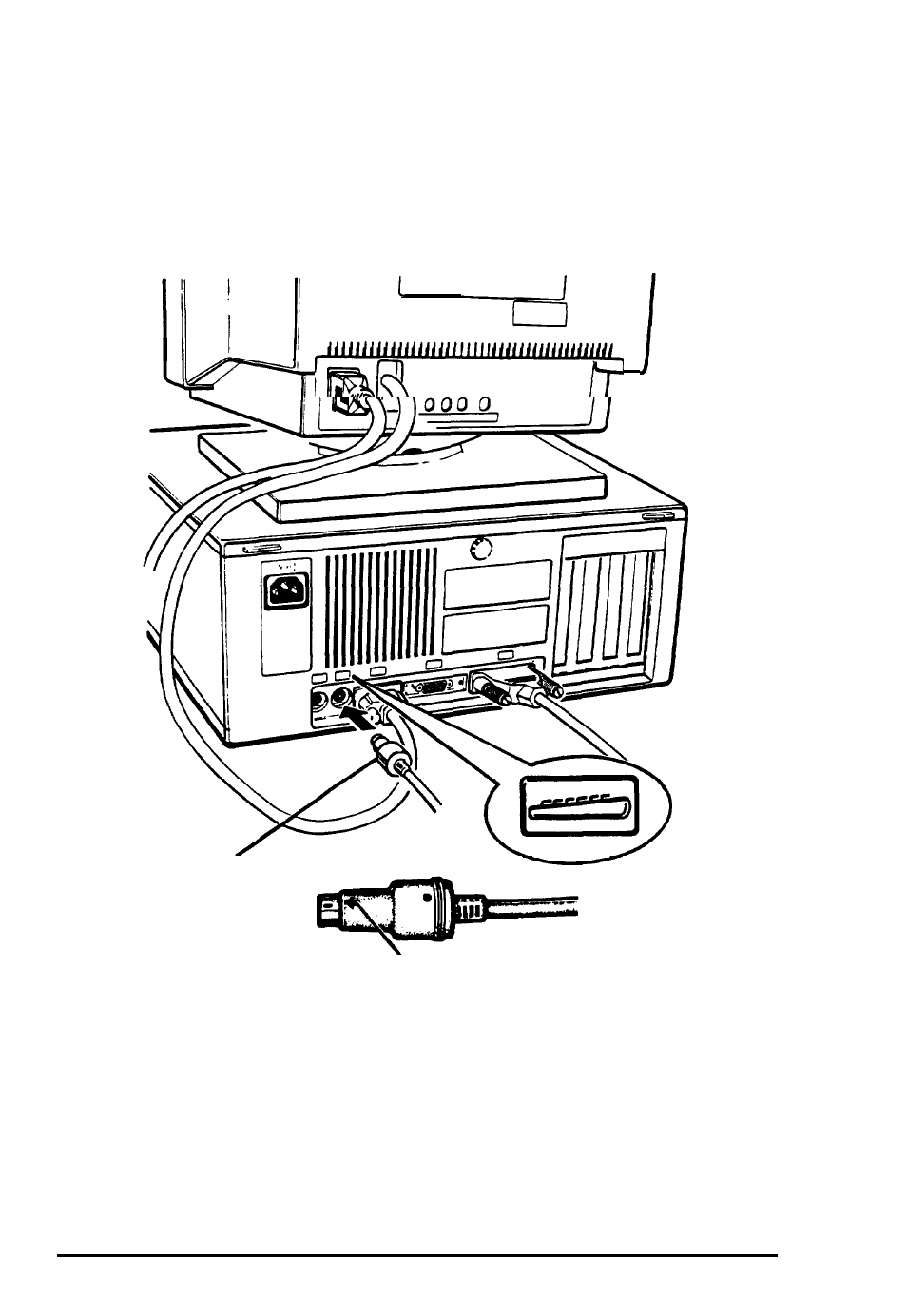 Connecting the keyboard | Epson EQUITY 3865X/20 PLUS User Manual | Page 29 / 269