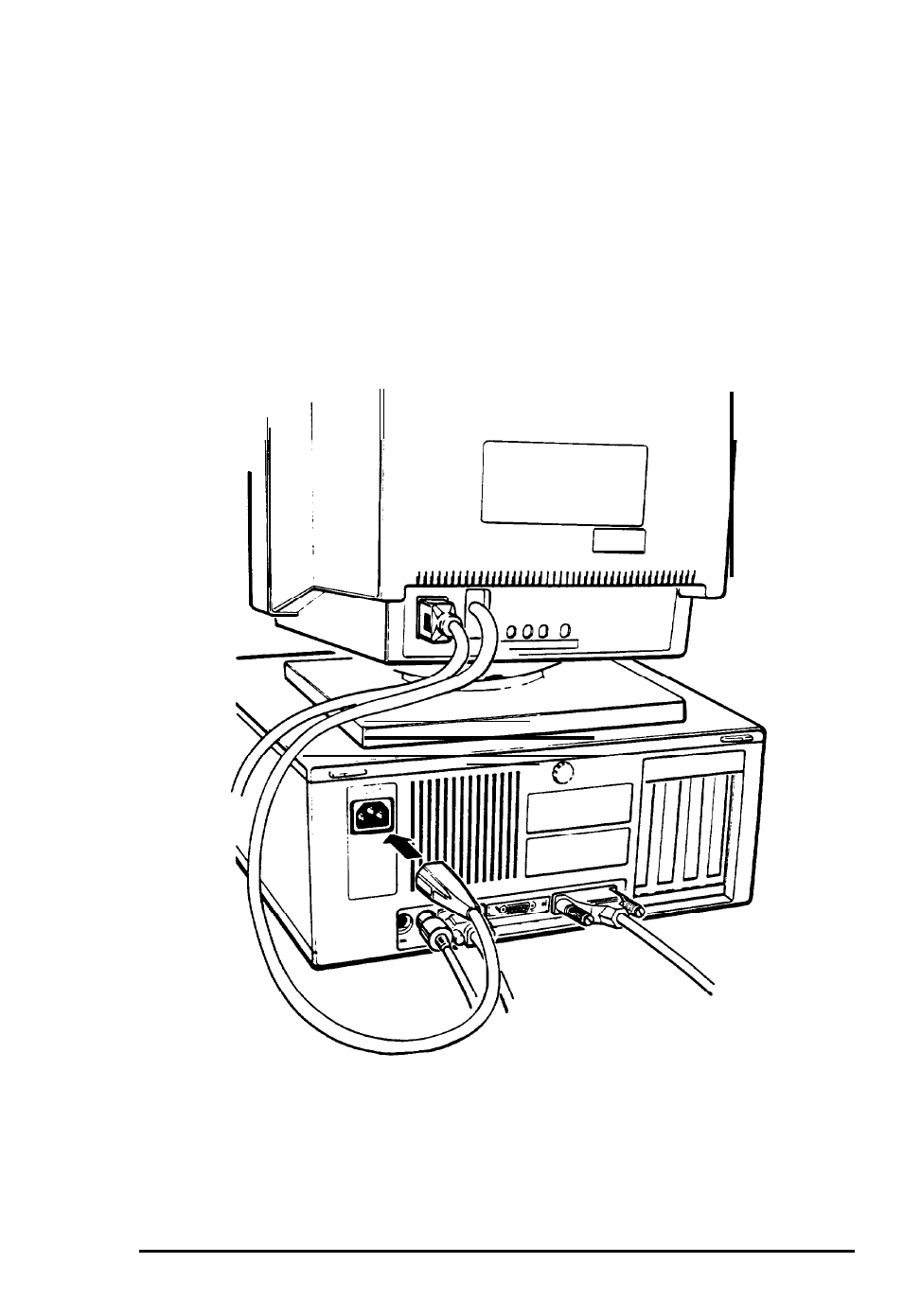 Connecting the power cord | Epson EQUITY 3865X/20 PLUS User Manual | Page 32 / 269