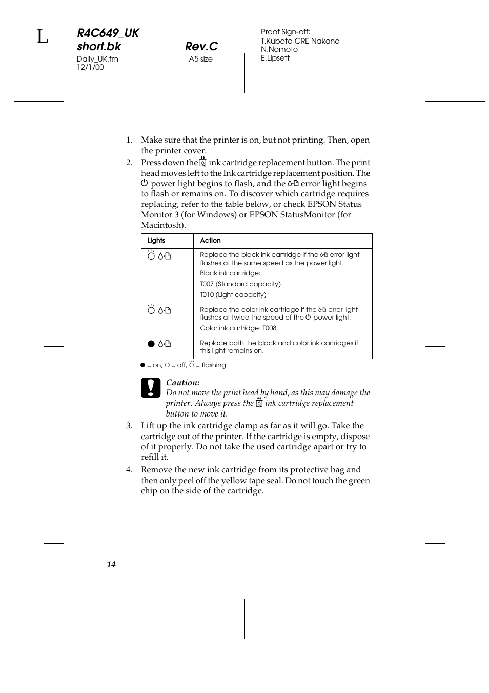 R4c649_uk short.bk rev.c | Epson 790 User Manual | Page 15 / 26