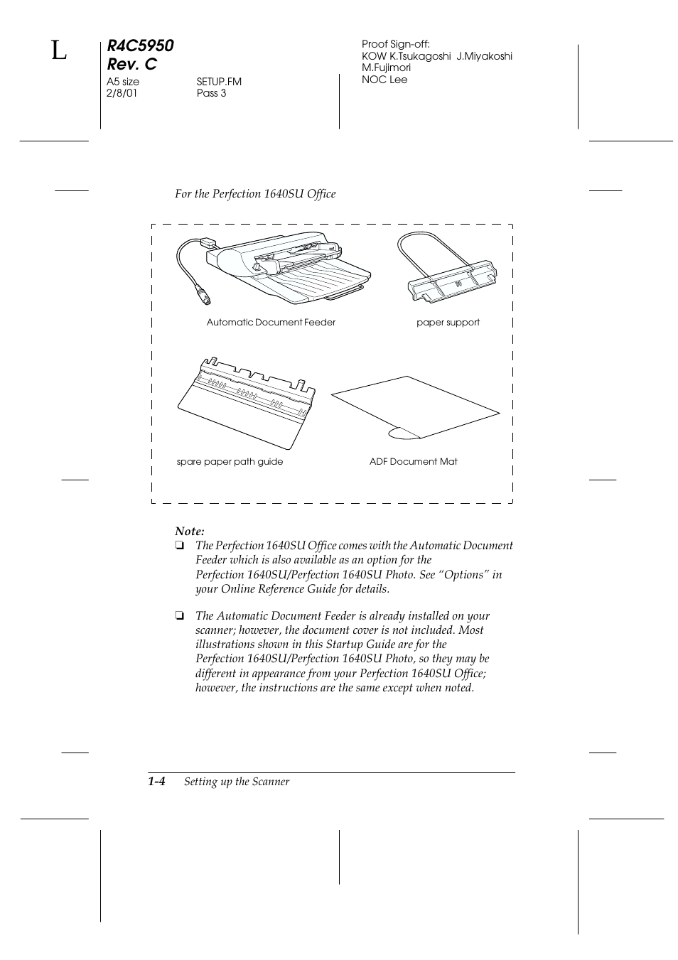 Epson 1640SU User Manual | Page 14 / 56