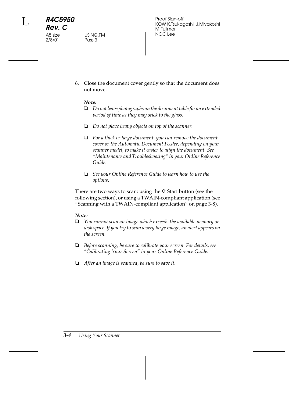 Epson 1640SU User Manual | Page 46 / 56