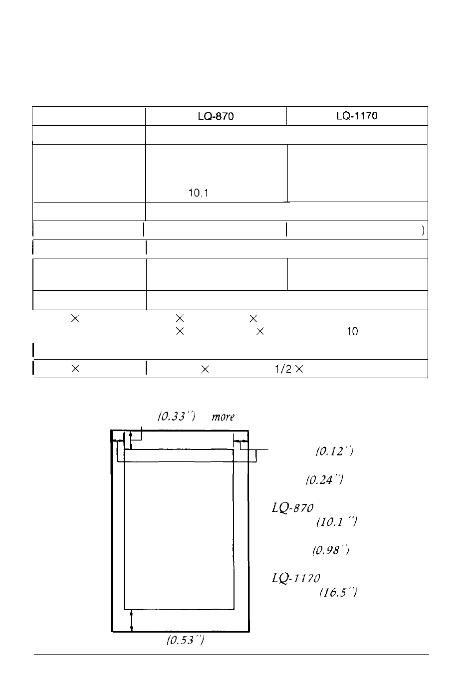 Paper, Technical specifications | Epson 1170 User Manual | Page 117 / 159