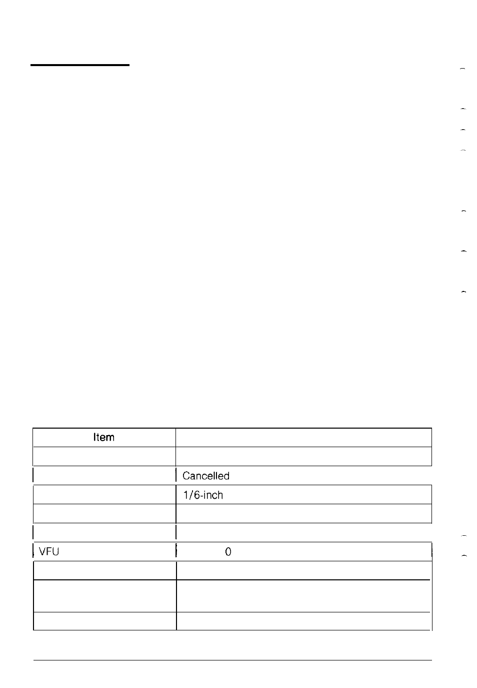 Initialization, Default settings | Epson 1170 User Manual | Page 129 / 159