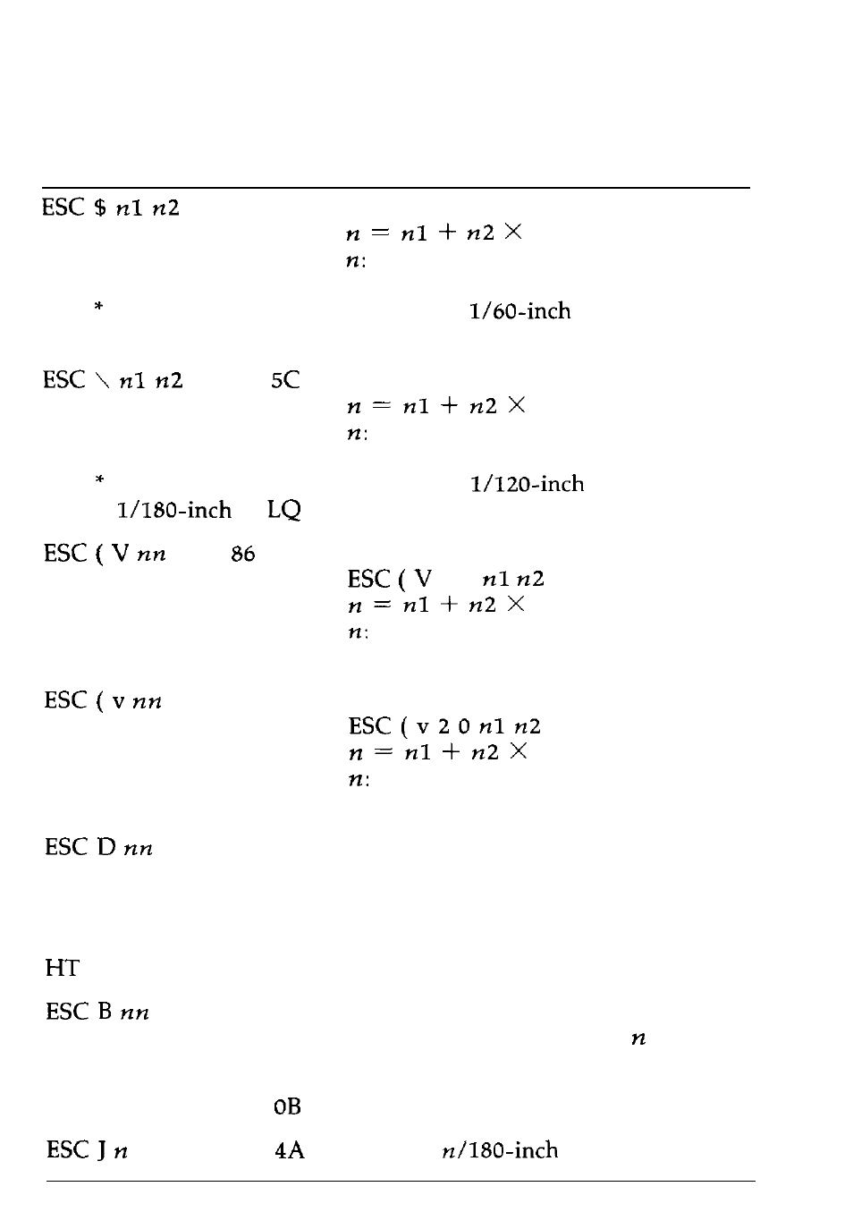 Print position motion | Epson 1170 User Manual | Page 134 / 159