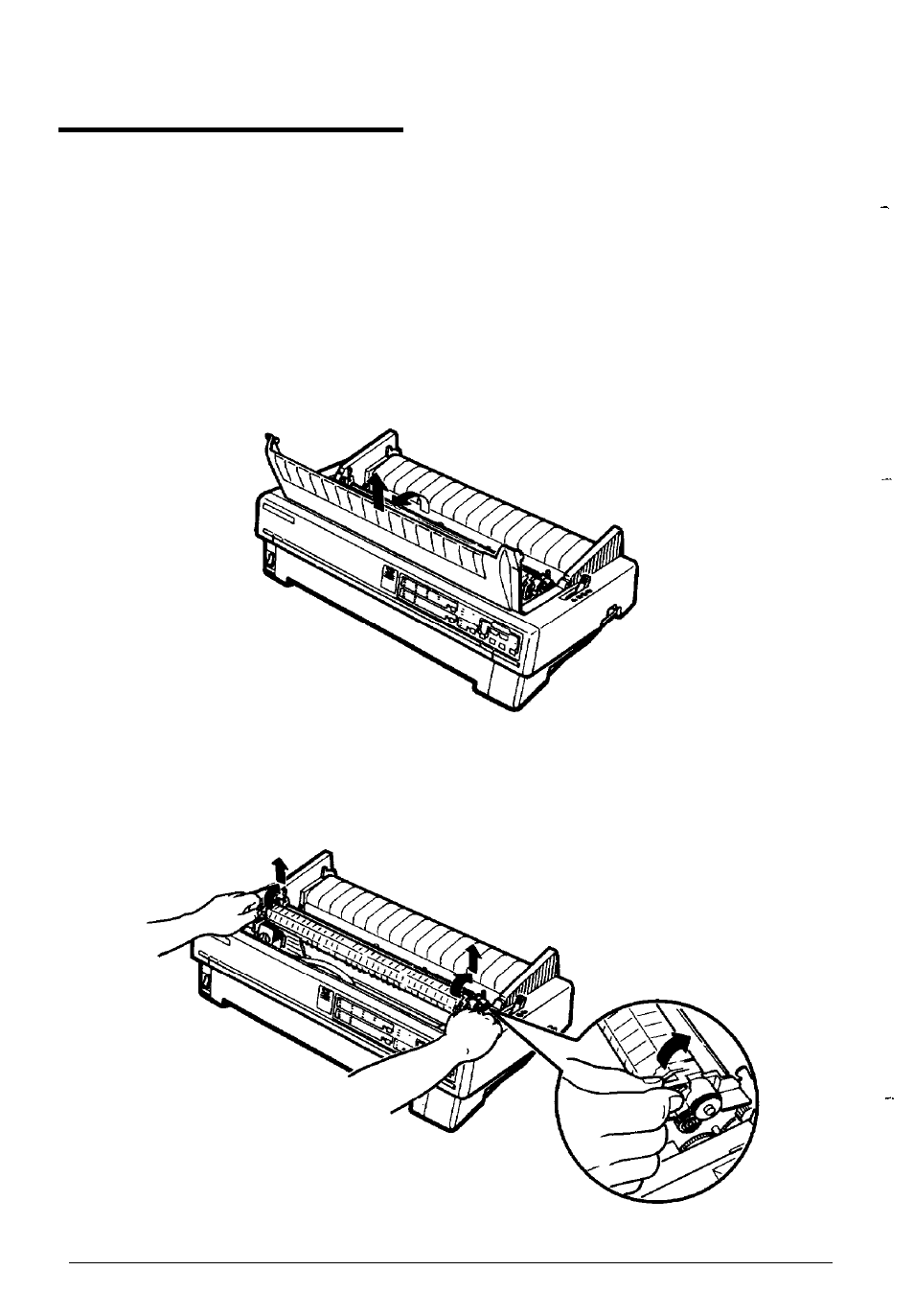 Assembling the printer, Installing the ribbon cartridge | Epson 1170 User Manual | Page 19 / 159