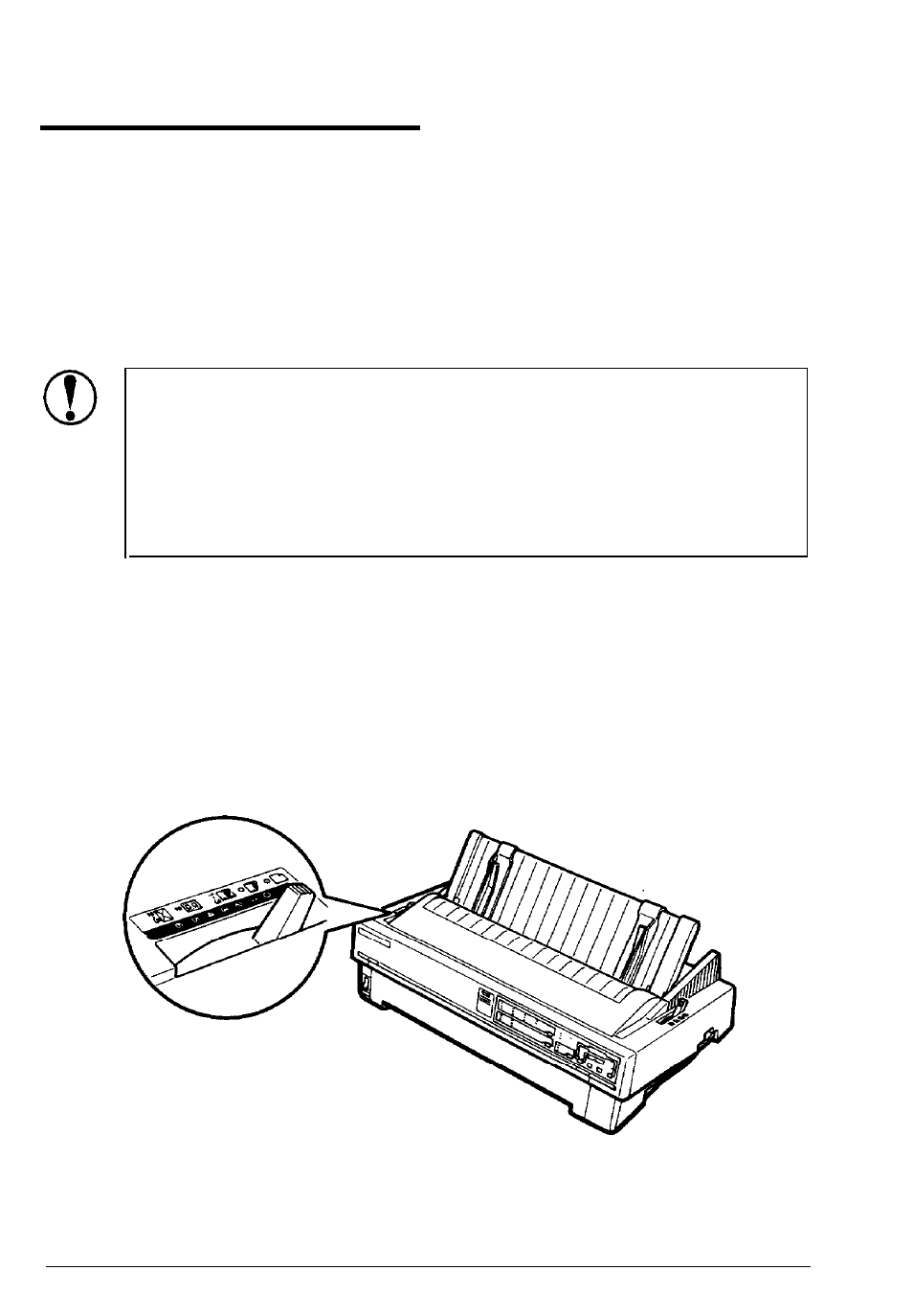 Printing on special paper, Setting the paper-thickness lever | Epson 1170 User Manual | Page 53 / 159
