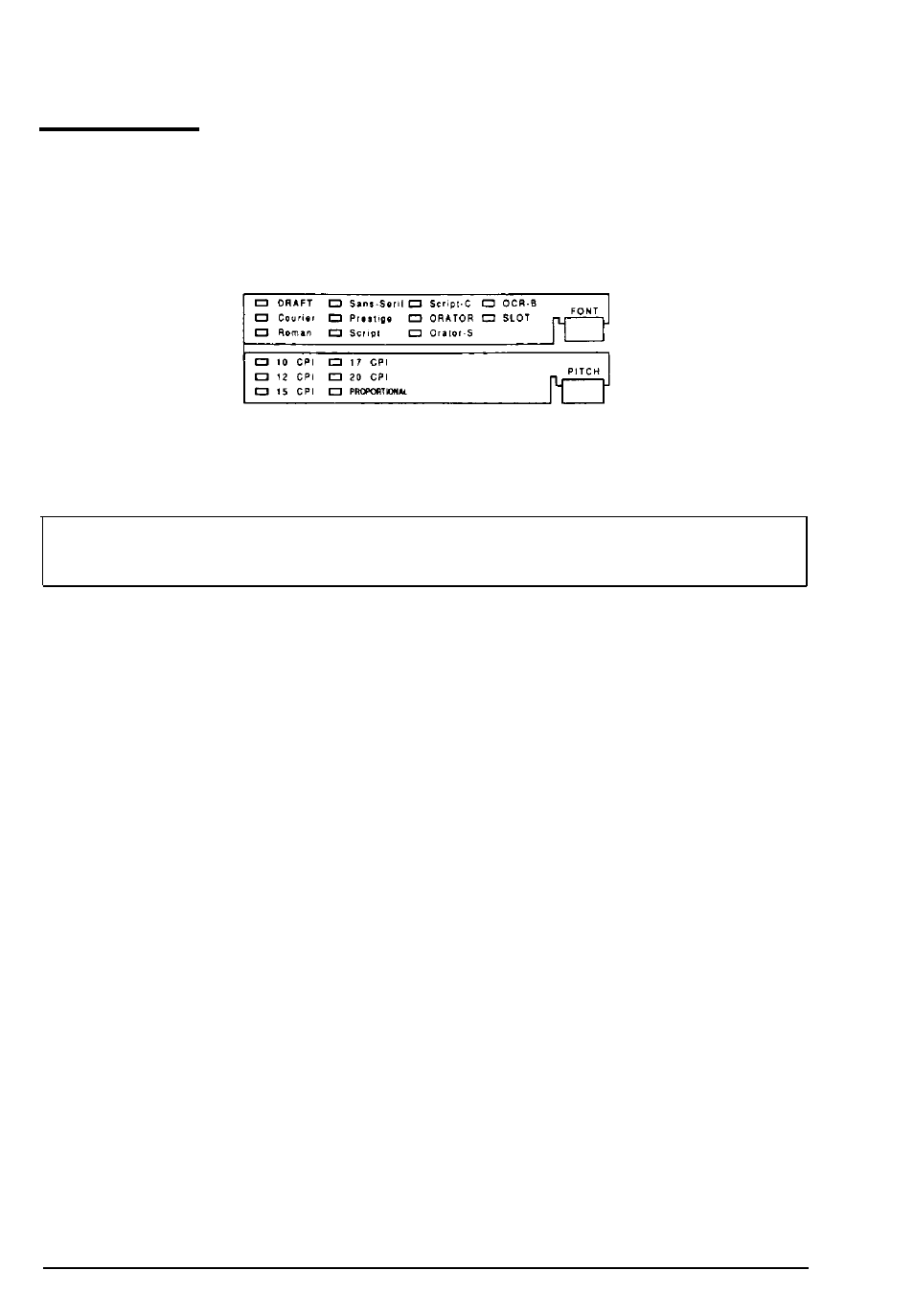 Typestyles, Character fonts | Epson 1170 User Manual | Page 75 / 159