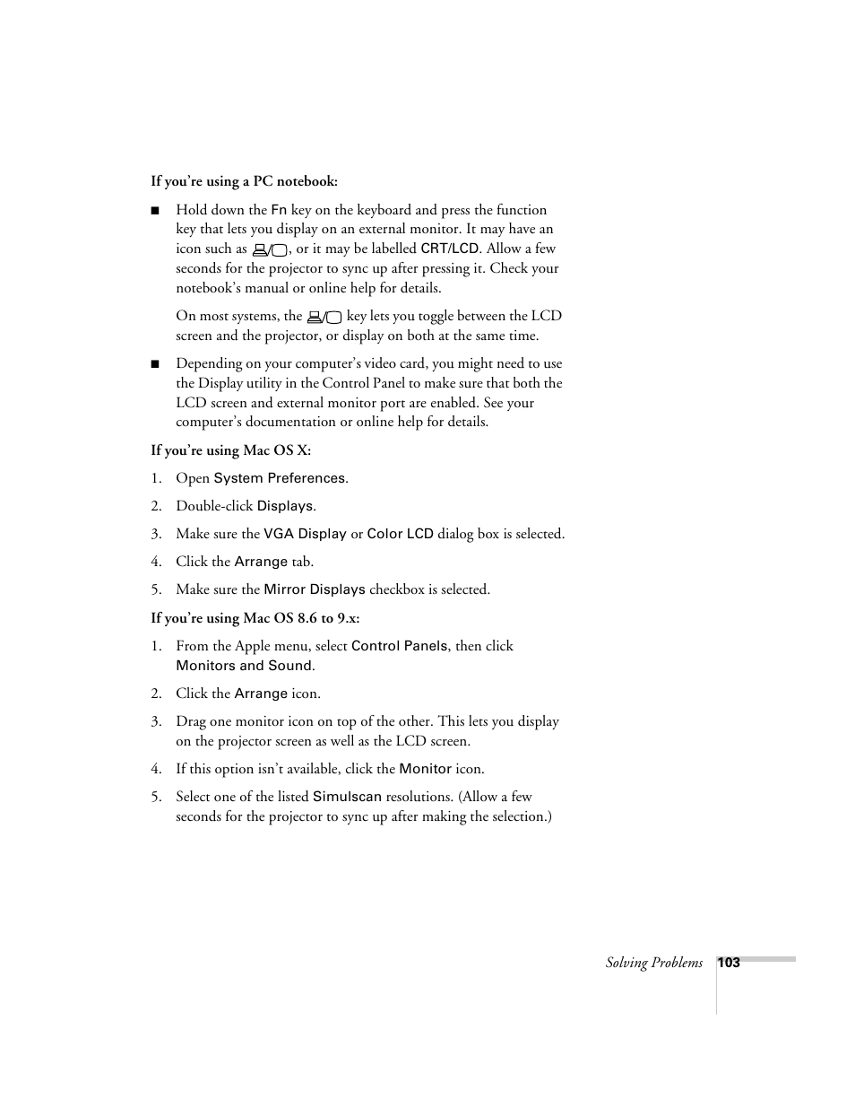 Epson 6100i User Manual | Page 103 / 132