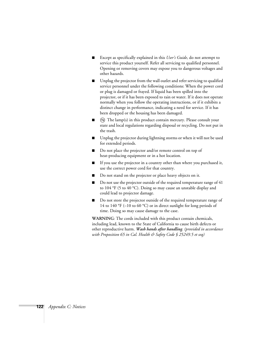 Epson 6100i User Manual | Page 122 / 132