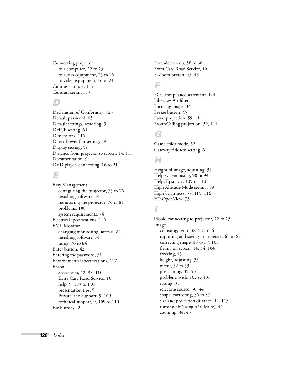 Epson 6100i User Manual | Page 128 / 132