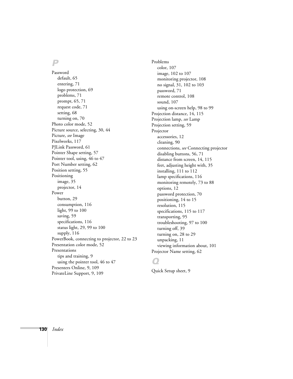 Epson 6100i User Manual | Page 130 / 132