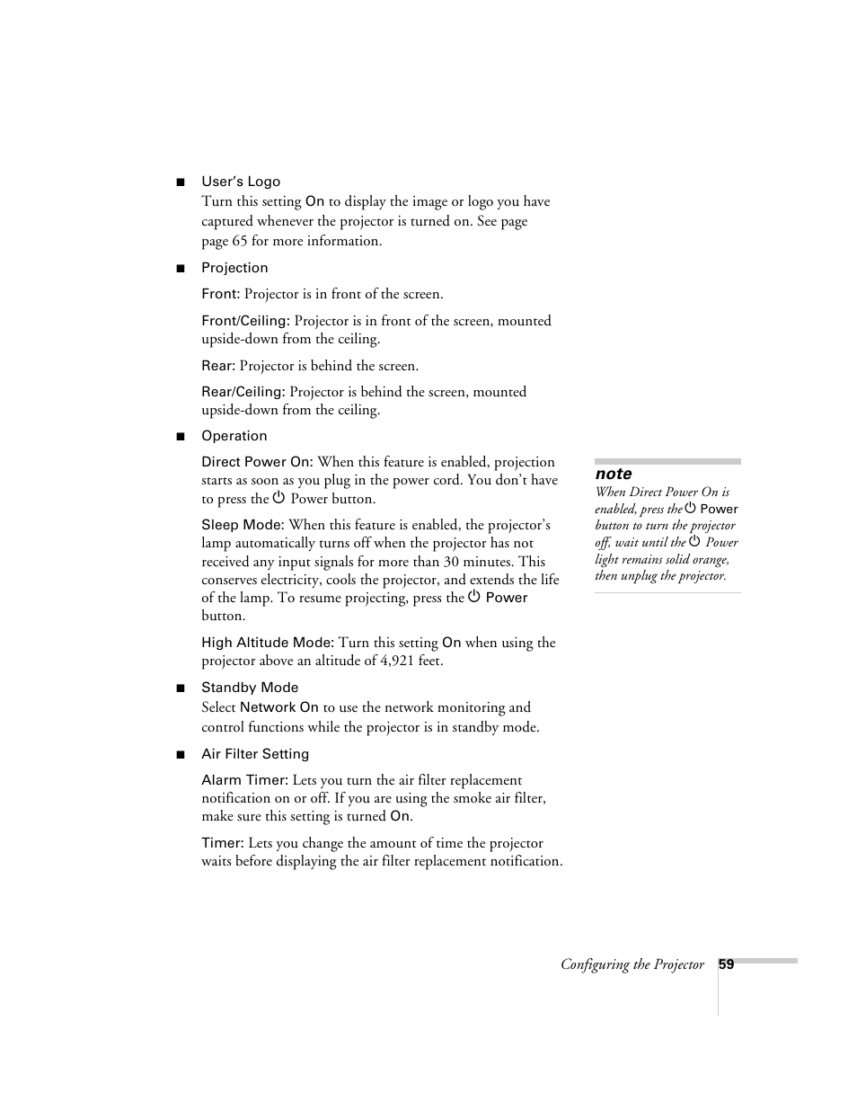 Epson 6100i User Manual | Page 59 / 132