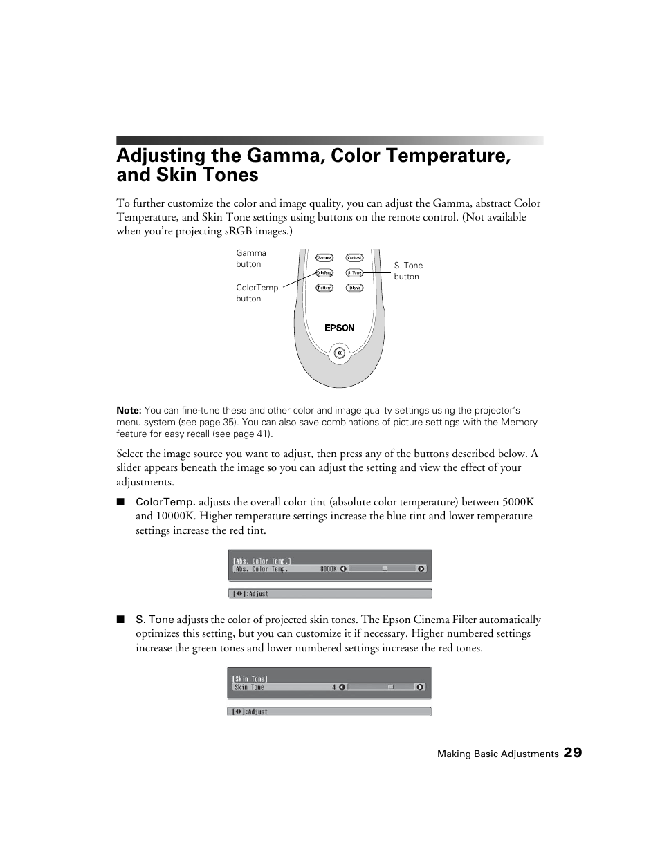 Epson 550 User Manual | Page 29 / 78