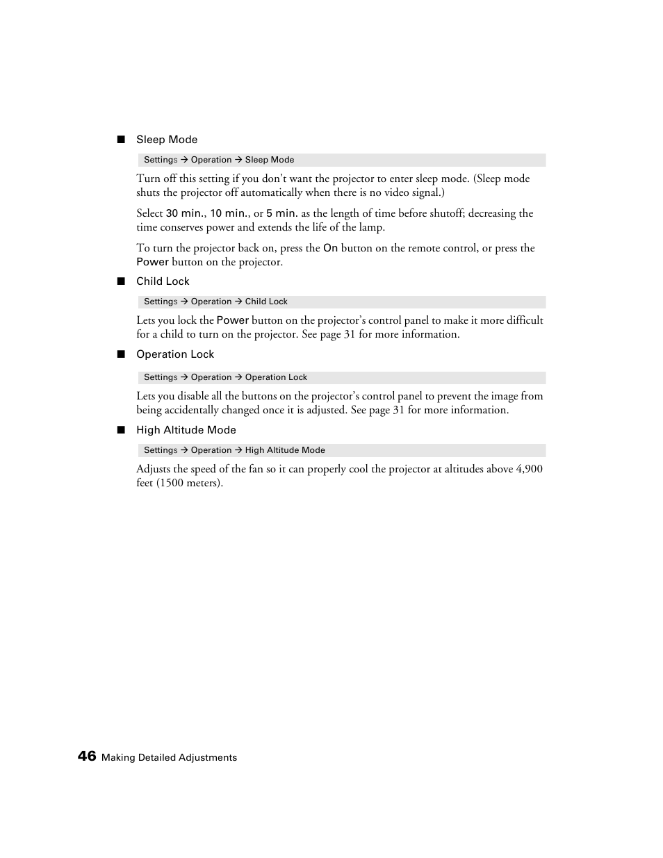 Epson 550 User Manual | Page 46 / 78