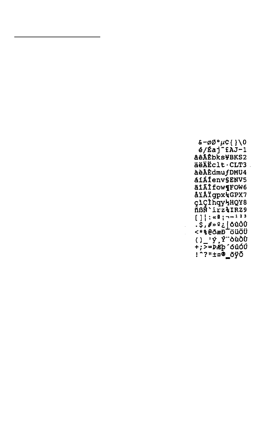 Sample printouts _ pc850 character set, Appendix a-5 | Epson C82315 User Manual | Page 45 / 48