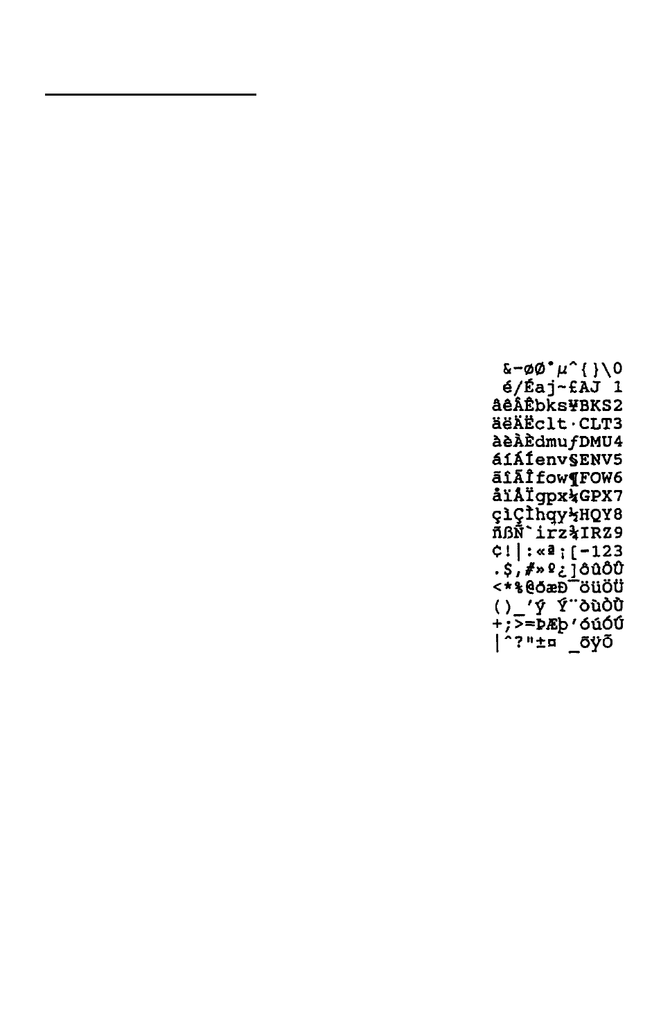 Sample printouts - hp roman 8 character set, Appendix a-6 | Epson C82315 User Manual | Page 46 / 48
