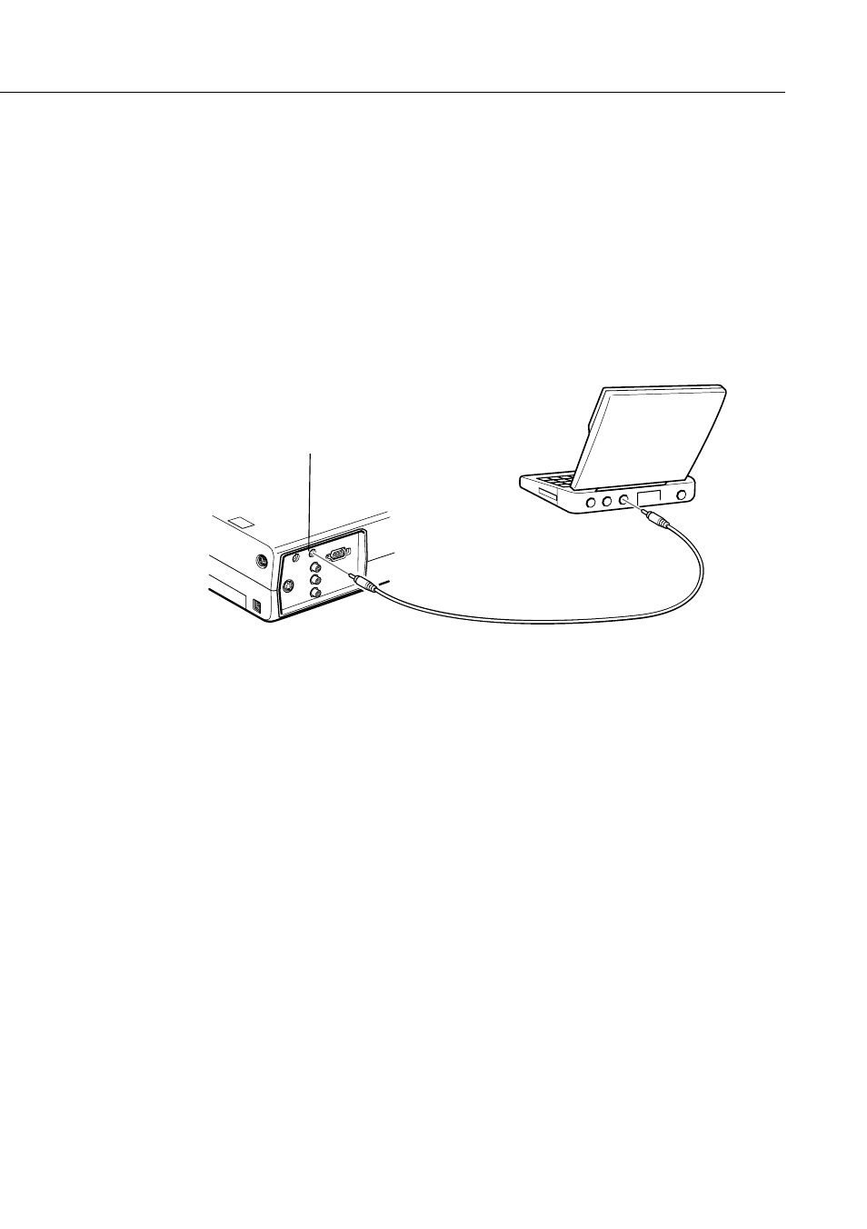 Connecting the audio cable | Epson 710/700/500 User Manual | Page 30 / 107